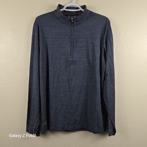 TravisMathew Navy Heathered 1/4-Zip Pullover‎ – Size M